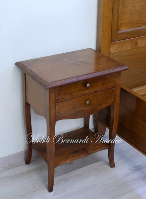 Classic style solid walnut coffee table also suitable as a bedroom bedside table